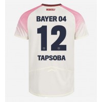 Stroje piłkarskie Bayer Leverkusen Edmond Tapsoba #12 Koszulka Wyjazdowej 2025-26 Krótki Rękaw